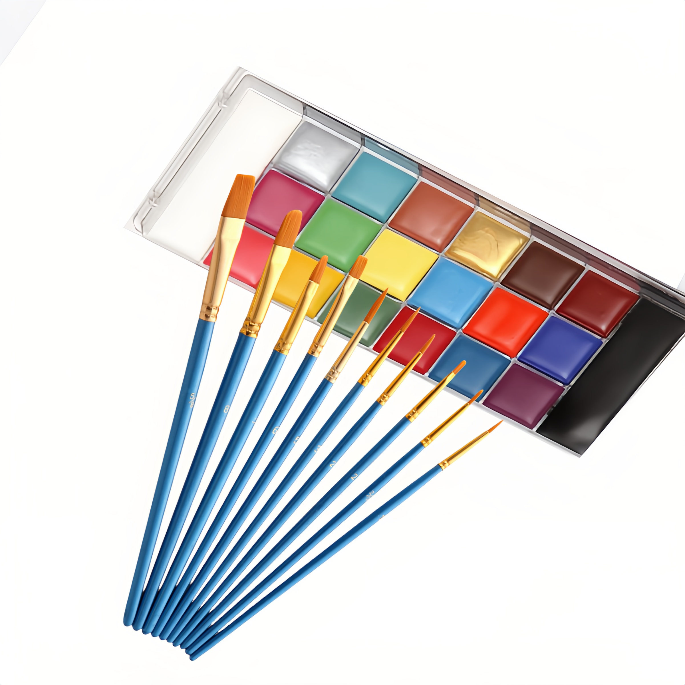 “All-in-One 20-Color Makeup Palette with 10 Cosmetic Pencils – Bold, Blendable, Long-Lasting Colors for Every Look”