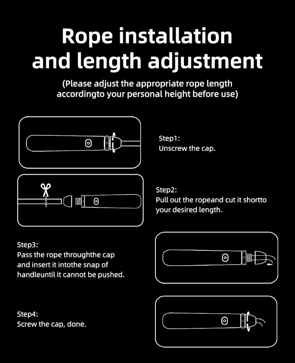 Rechargeable LED Jump Rope for Adults and Kids – Night Fitness Rope