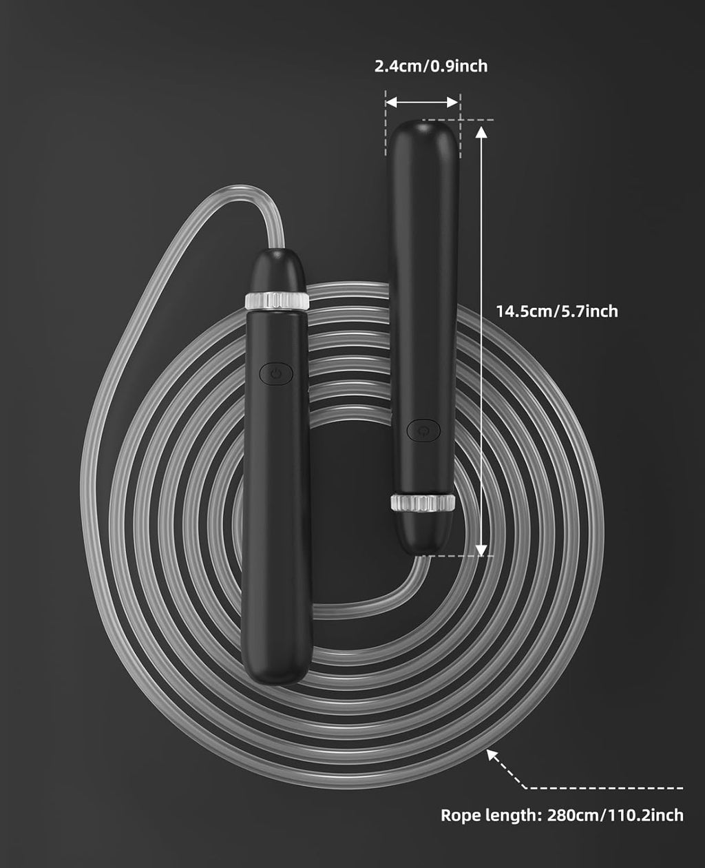 Rechargeable LED Jump Rope for Adults and Kids – Night Fitness Rope