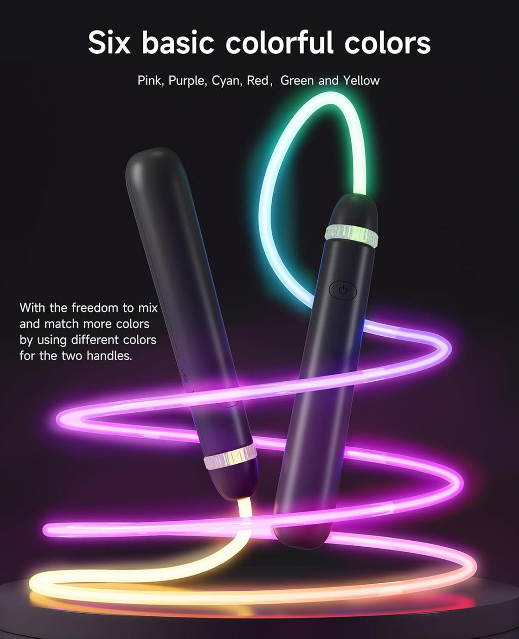 Rechargeable LED Jump Rope for Adults and Kids – Night Fitness Rope