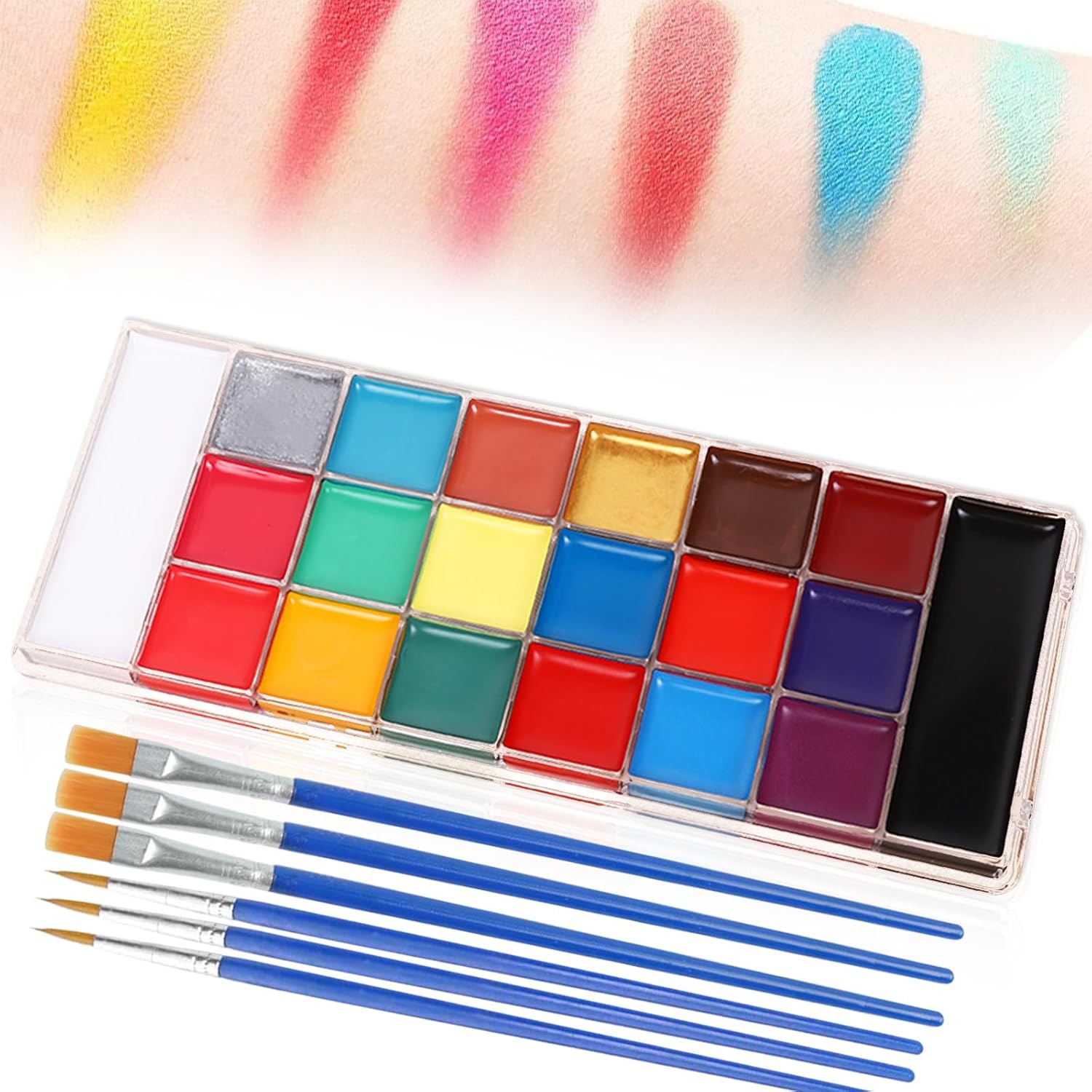 “All-in-One 20-Color Makeup Palette with 10 Cosmetic Pencils – Bold, Blendable, Long-Lasting Colors for Every Look”